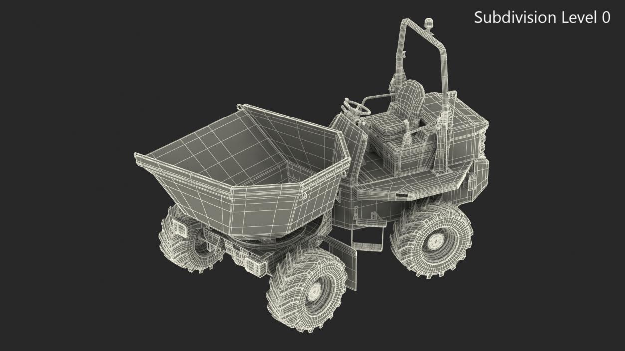 JCB 6T-1 Site Dumper Rigged 3D