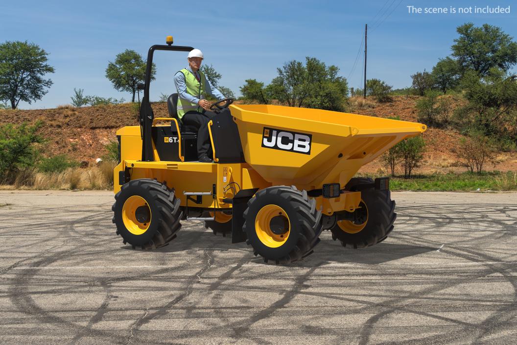 JCB 6T-1 Site Dumper Rigged 3D