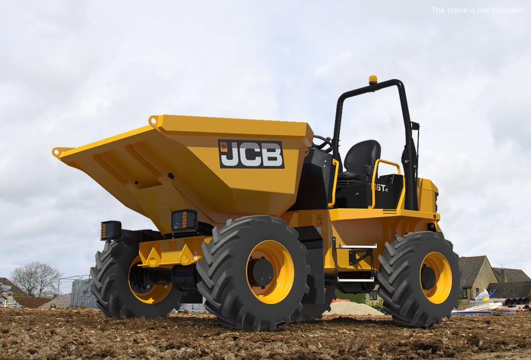 JCB 6T-1 Site Dumper Rigged 3D