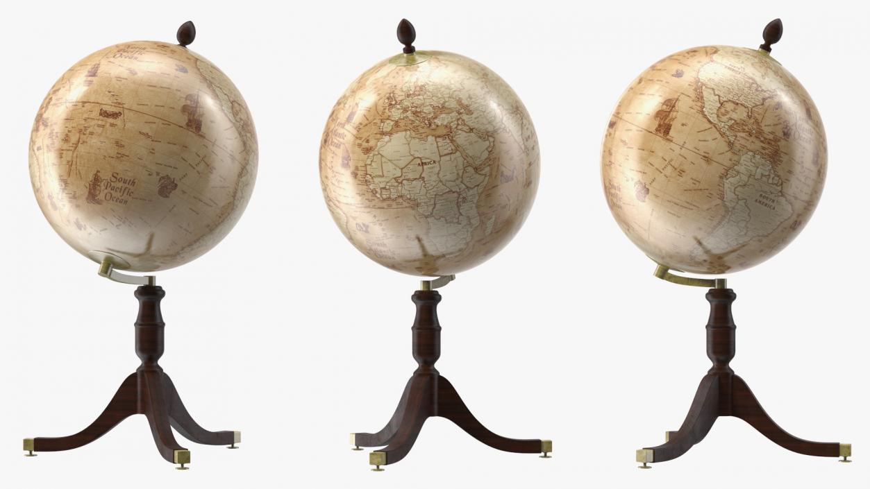 Old Vintage Globe 3D