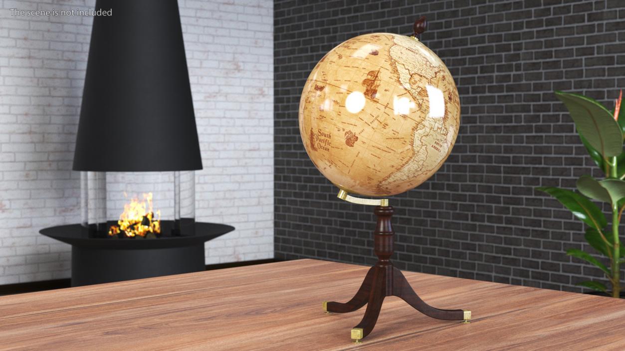 Old Vintage Globe 3D