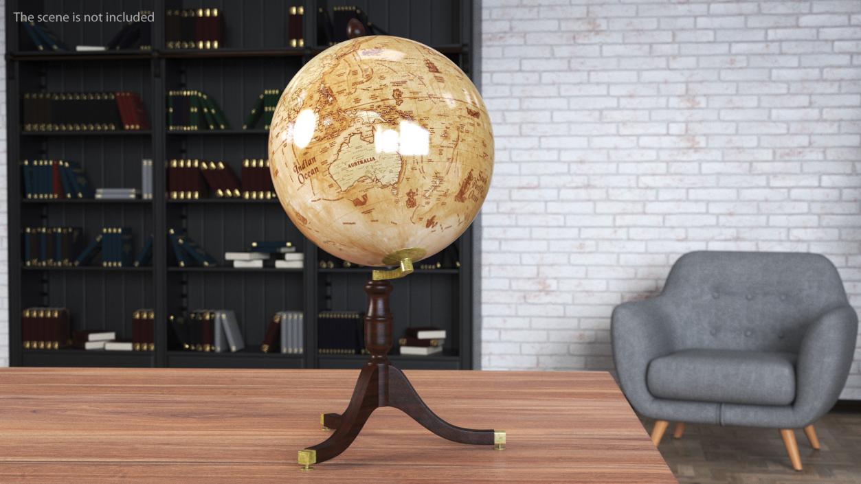 Old Vintage Globe 3D