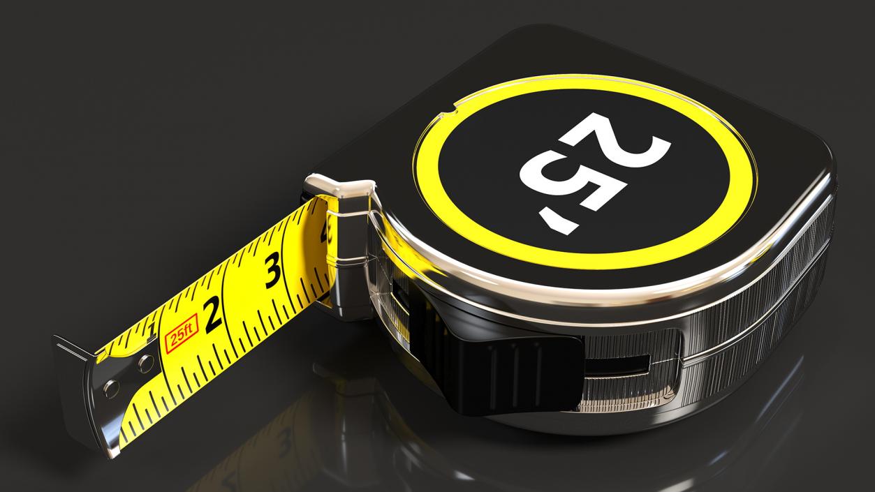 3D Tape Measure 25 ft model