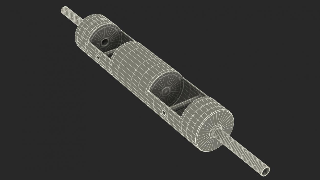 Steel Log Bar for Training 10 Inch 3D model