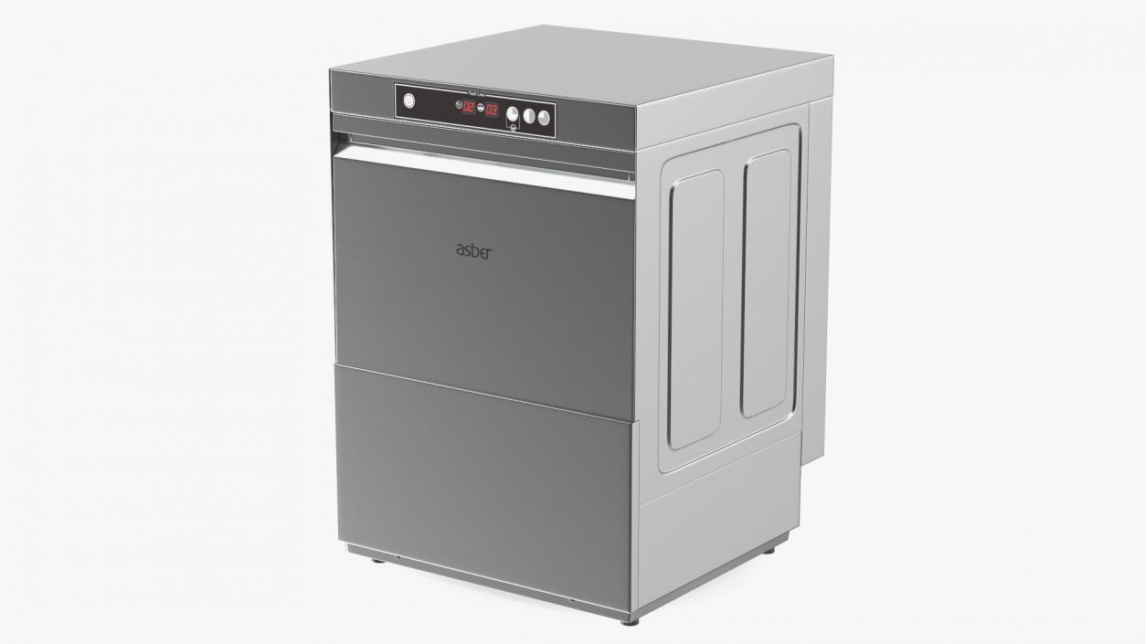 Commercial Dishwasher Asber Closed 3D model