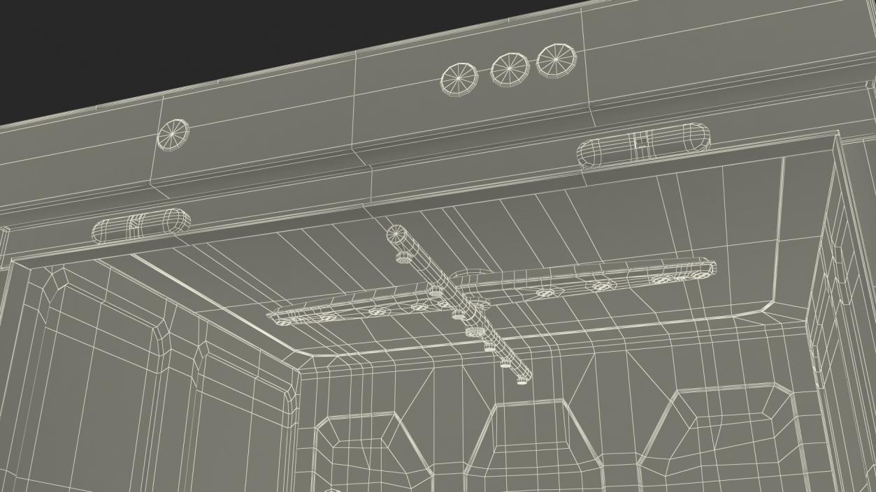 Commercial Dishwasher Asber Closed 3D model