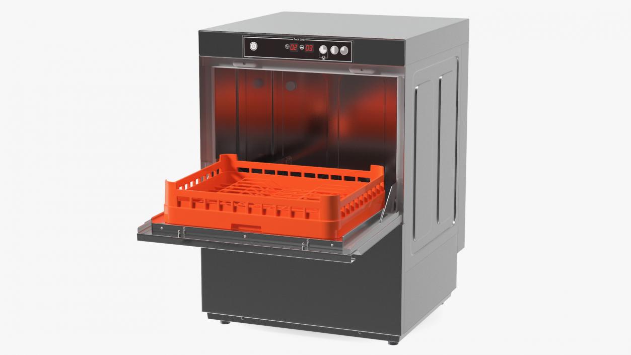 Commercial Dishwasher Asber Closed 3D model