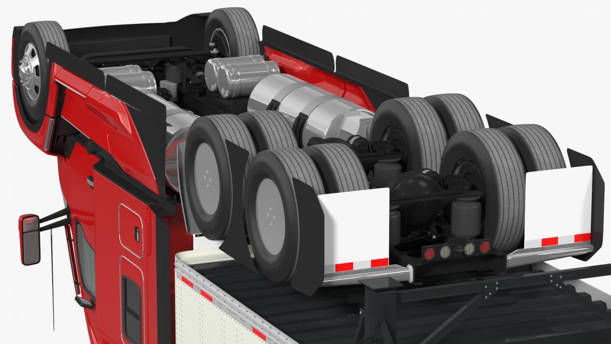 3D New Generation Truck with Semi Trailer model