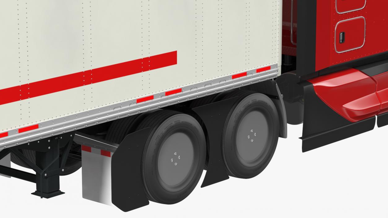 3D New Generation Truck with Semi Trailer model