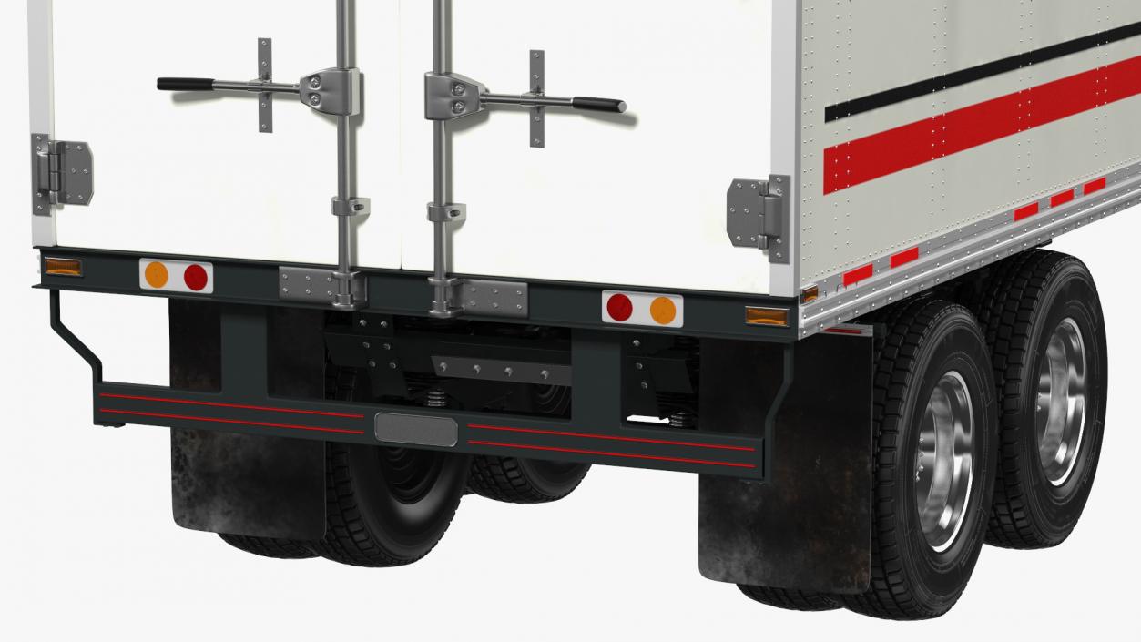 3D New Generation Truck with Semi Trailer model