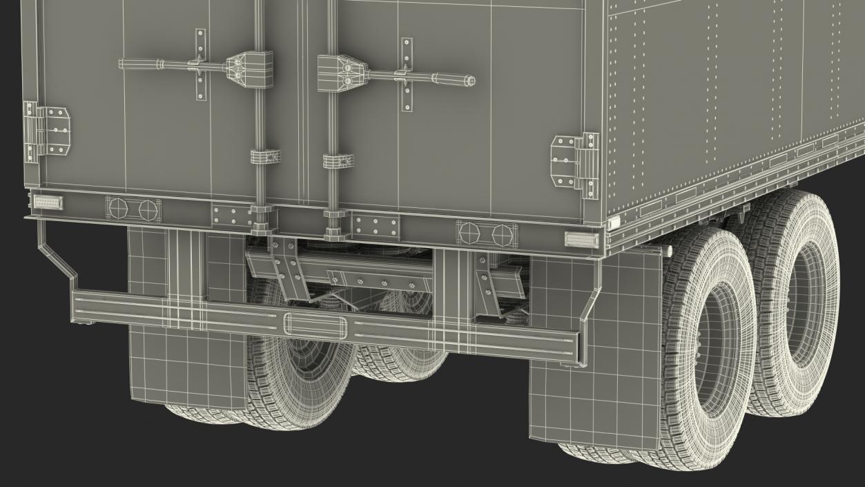 3D New Generation Truck with Semi Trailer model