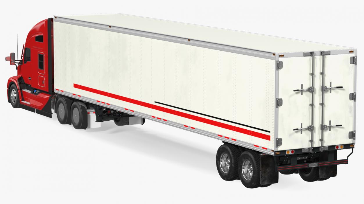 3D New Generation Truck with Semi Trailer model