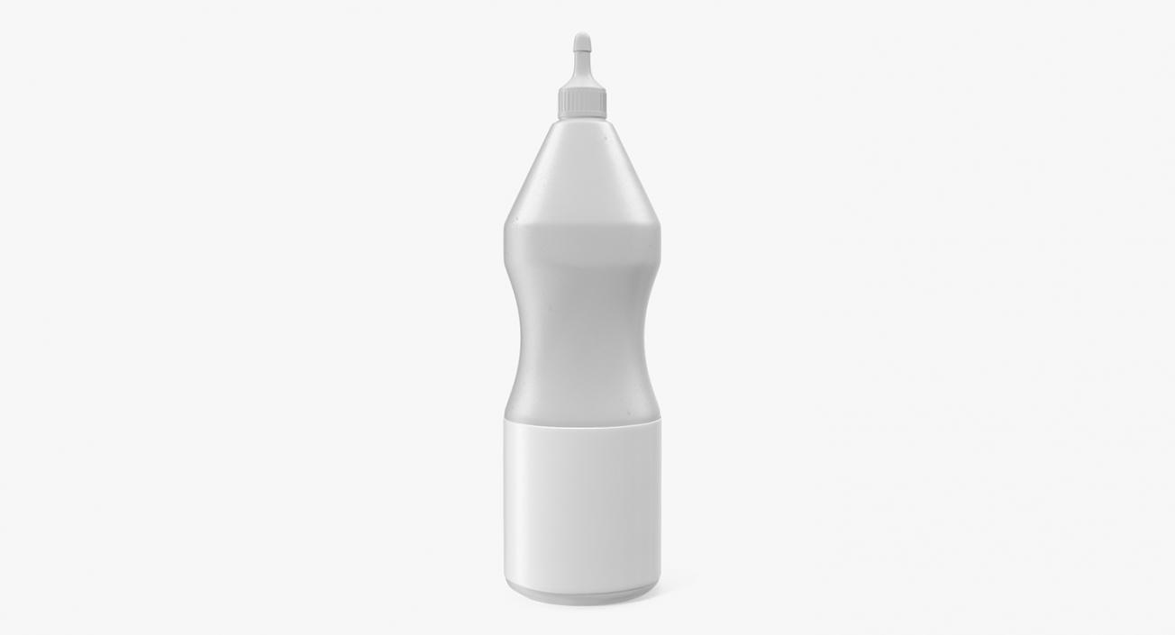 3D Clear Plastic Squeeze Bottle model