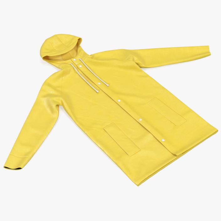 Folded Raincoat Jacket 3D