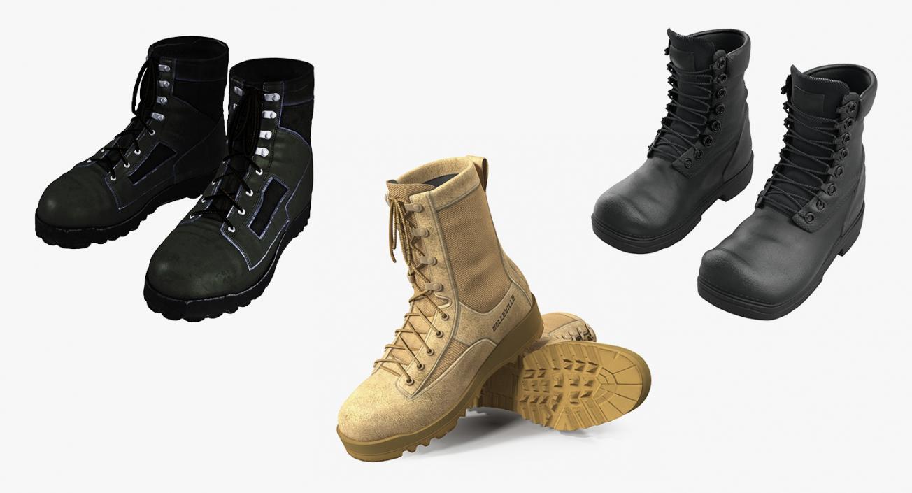 3D model Military Boots 3D Models Collection