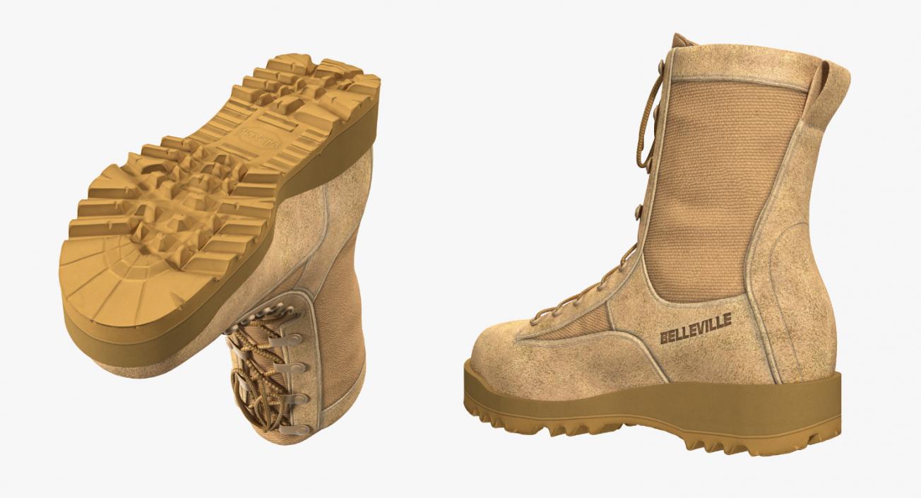 3D model Military Boots 3D Models Collection