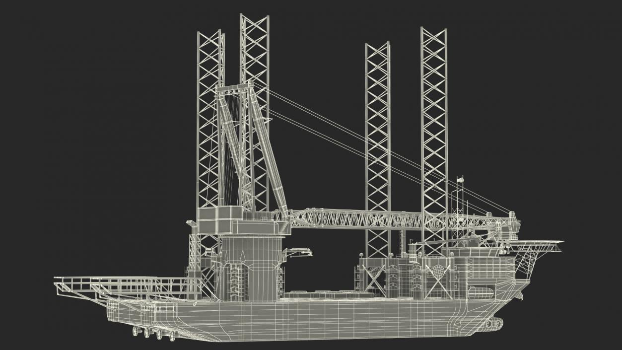 Jack Up Installation Vessel 3D