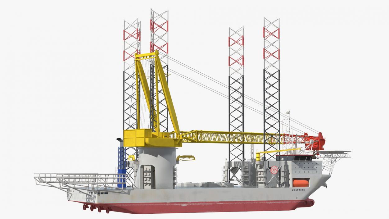 Jack Up Installation Vessel 3D