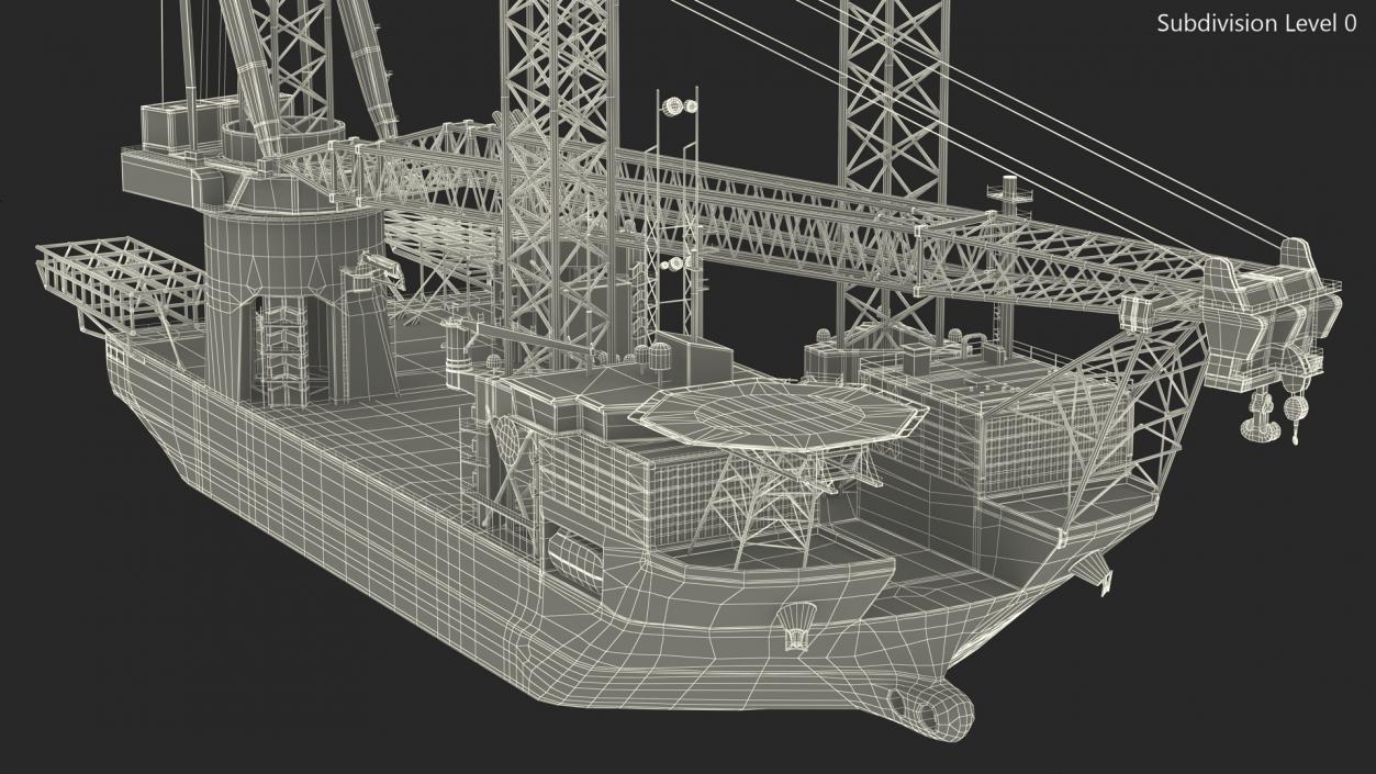 Jack Up Installation Vessel 3D