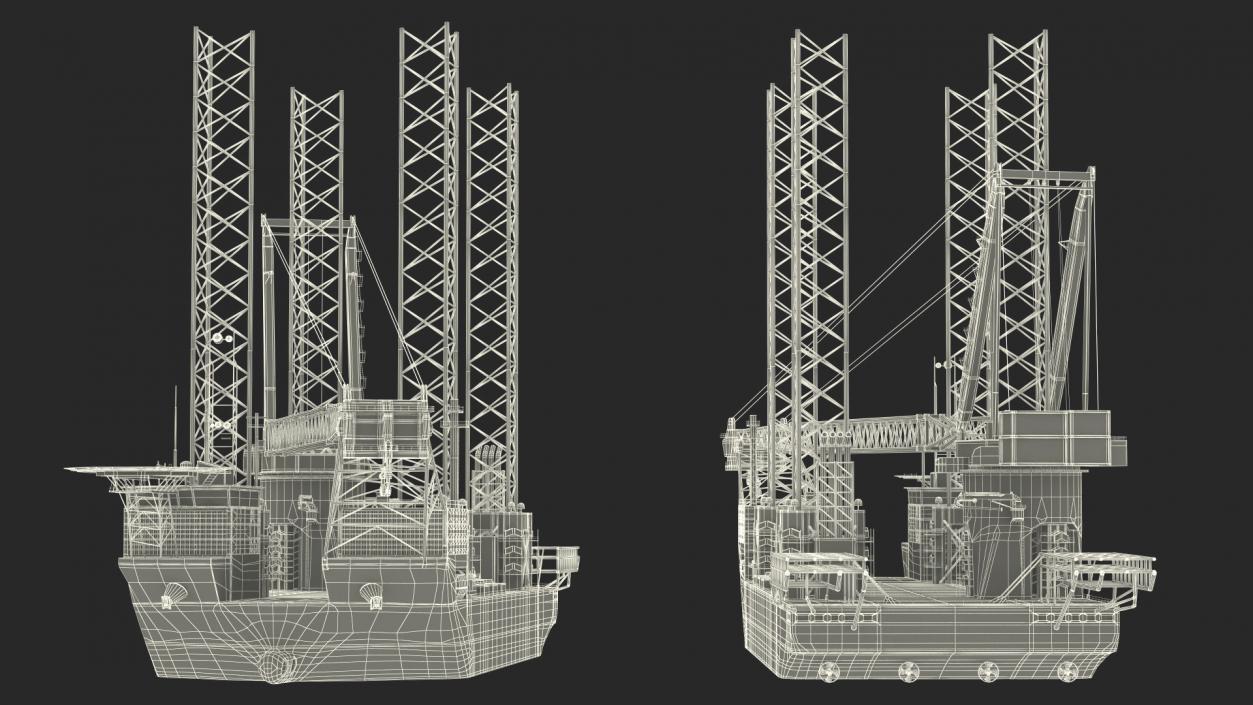 Jack Up Installation Vessel 3D