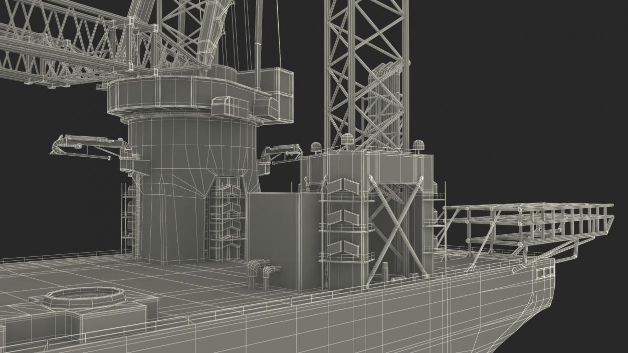 Jack Up Installation Vessel 3D