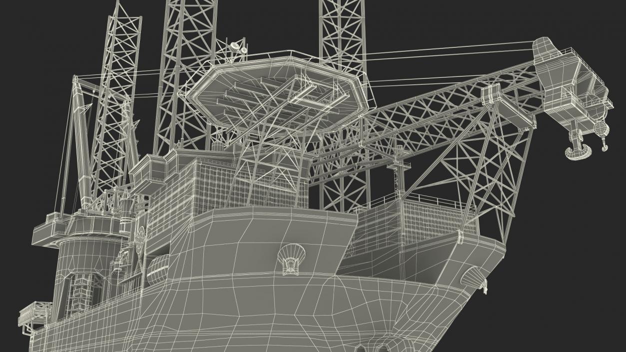 Jack Up Installation Vessel 3D