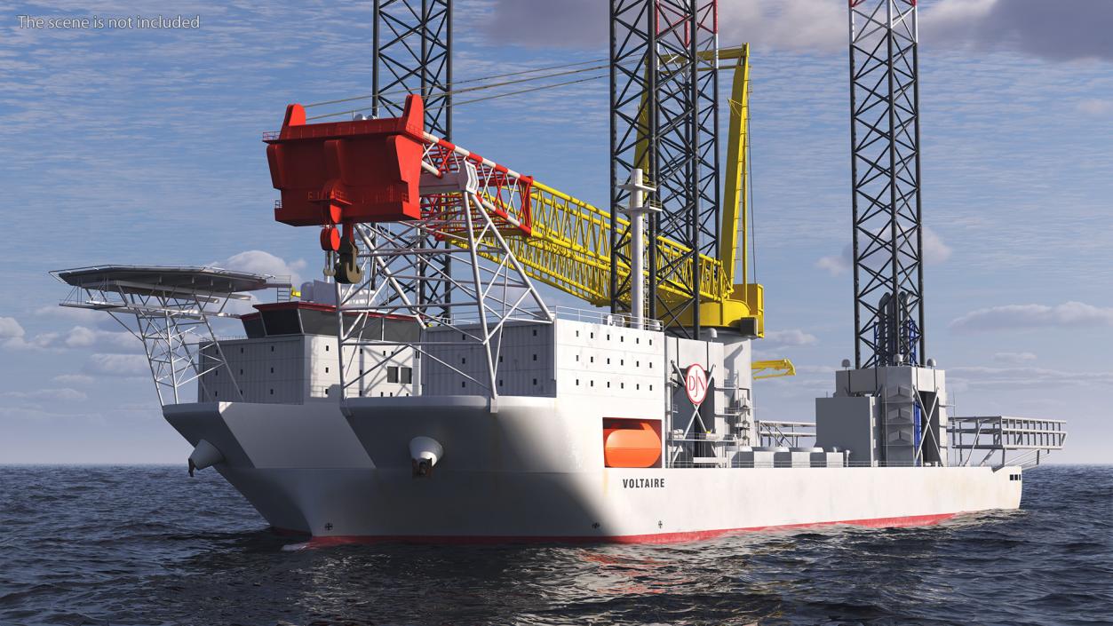 Jack Up Installation Vessel 3D