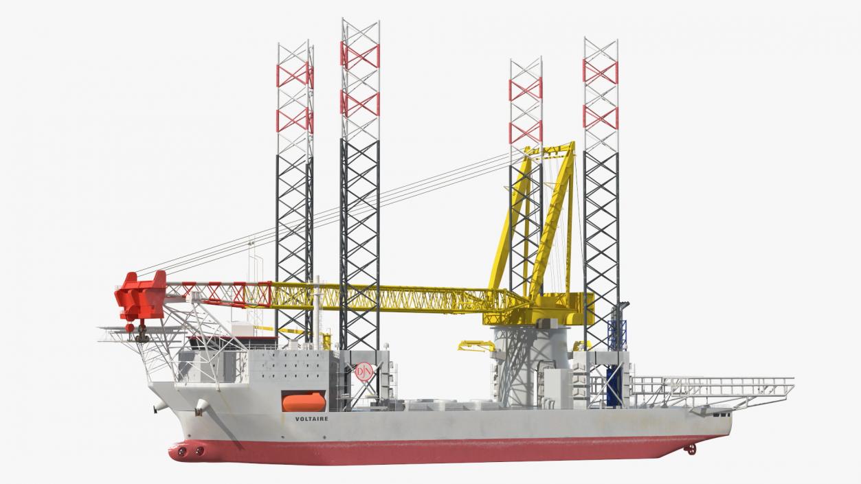 Jack Up Installation Vessel 3D