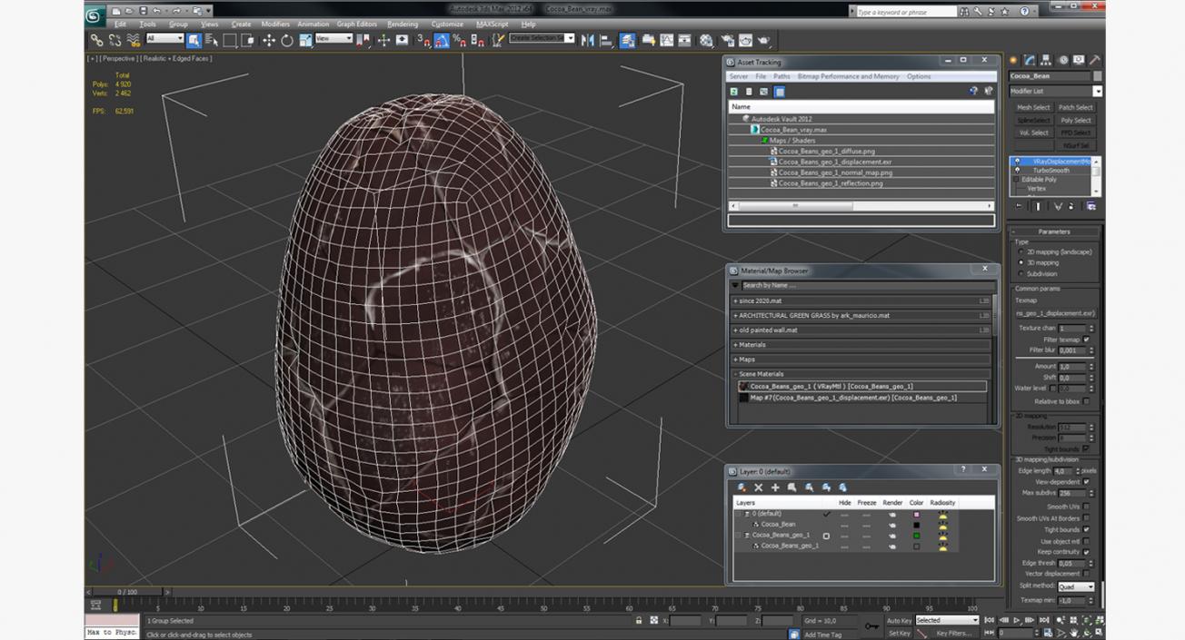 3D model Cocoa Bean