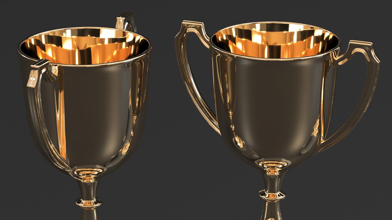 3D Award Cup Golden