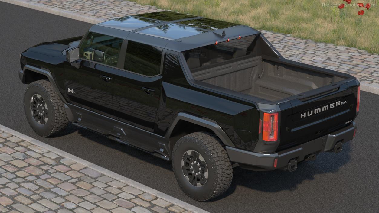 GMC Hummer EV Electric SUT Pickup Black 3D model