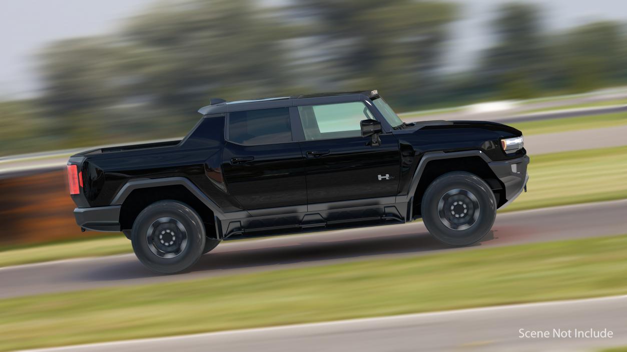 GMC Hummer EV Electric SUT Pickup Black 3D model