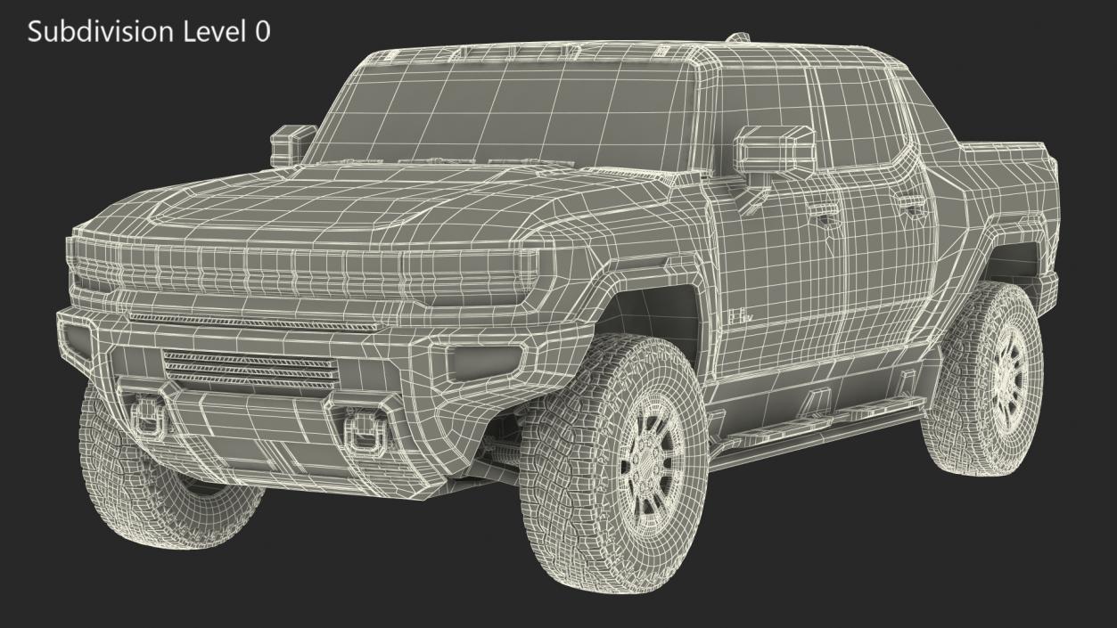 GMC Hummer EV Electric SUT Pickup Black 3D model