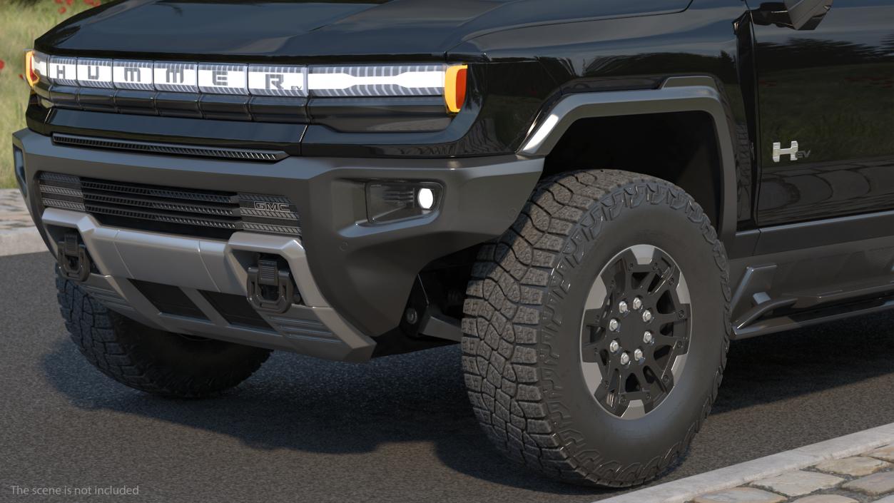 GMC Hummer EV Electric SUT Pickup Black 3D model