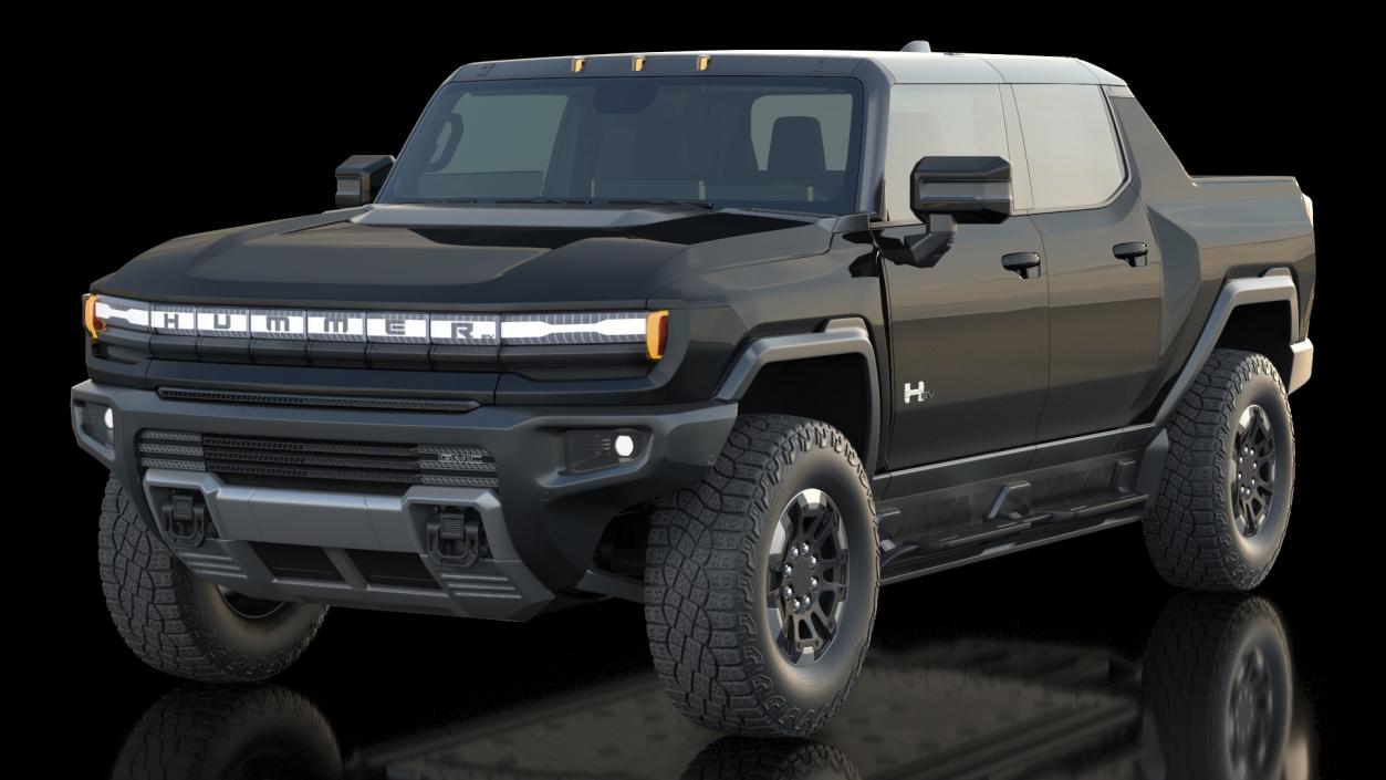 GMC Hummer EV Electric SUT Pickup Black 3D model