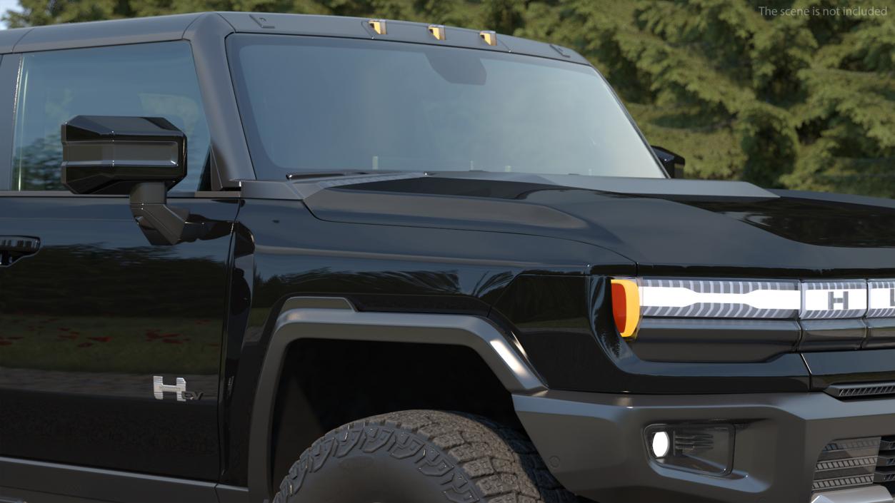 GMC Hummer EV Electric SUT Pickup Black 3D model