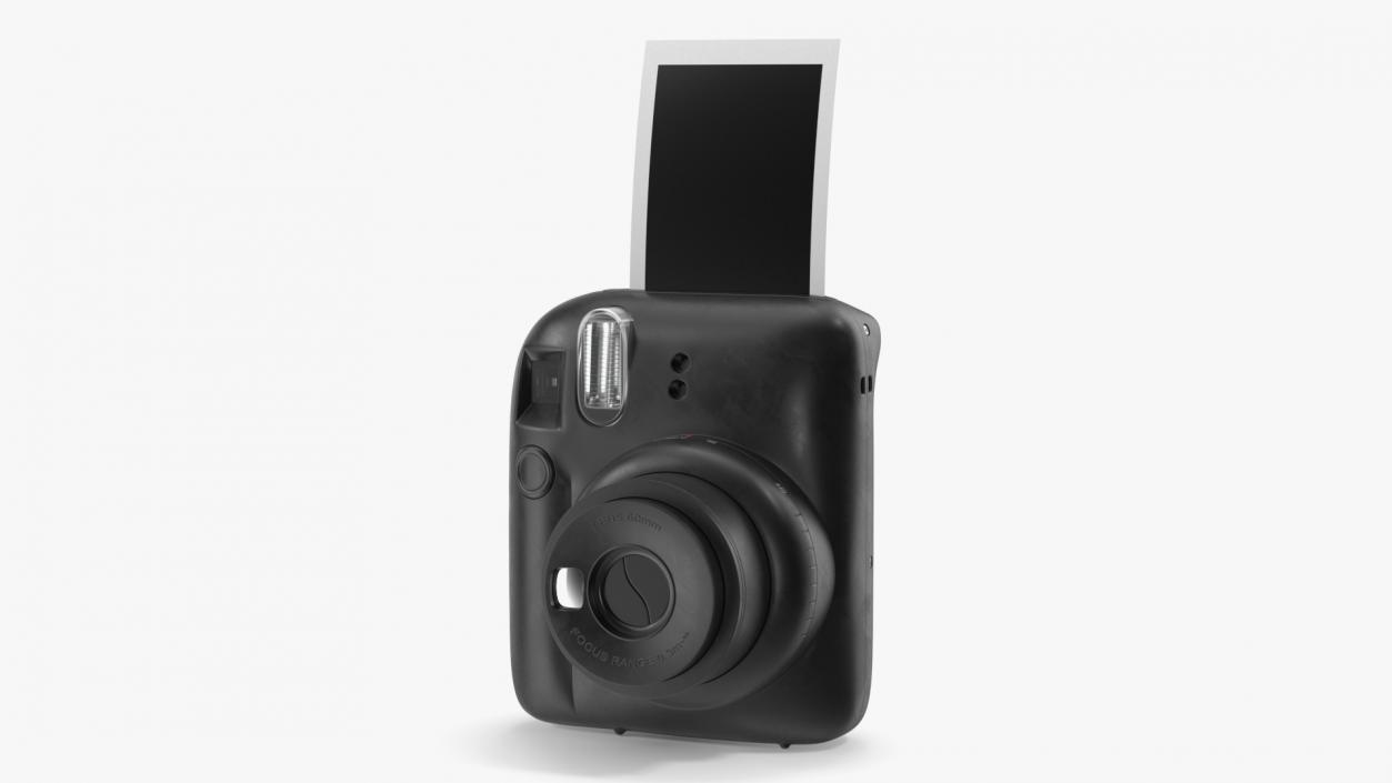 3D Modern Instant Print Camera with Photo model