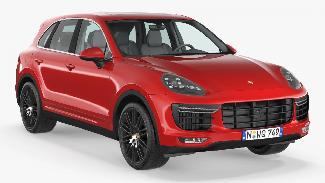 3D model Porsche Cayenne Turbo GT Simple Interior