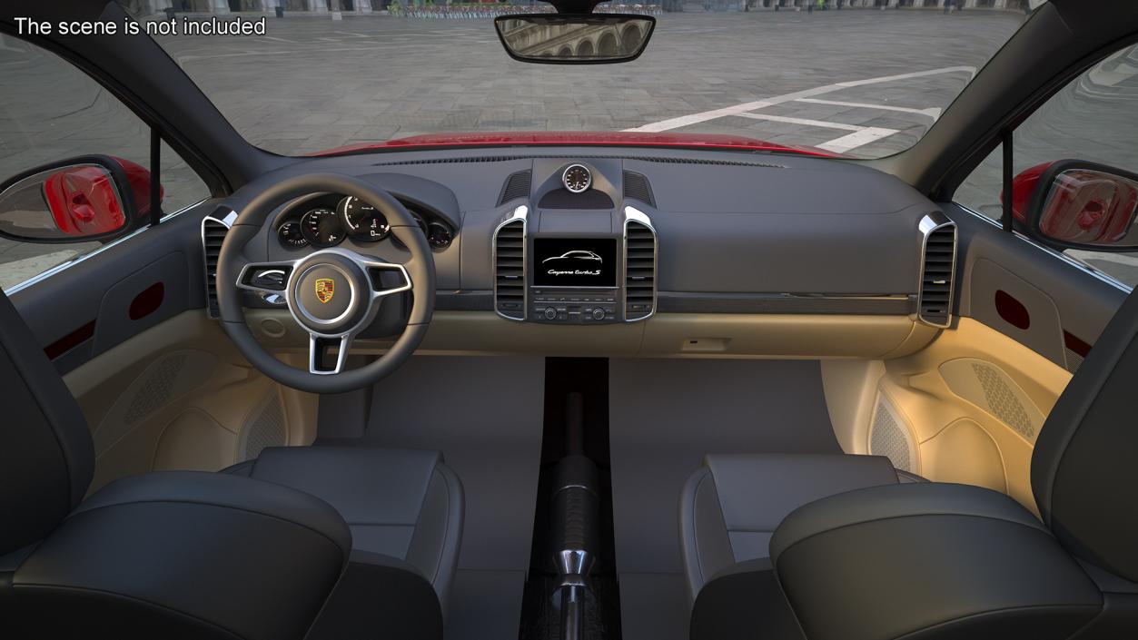 3D model Porsche Cayenne Turbo GT Simple Interior