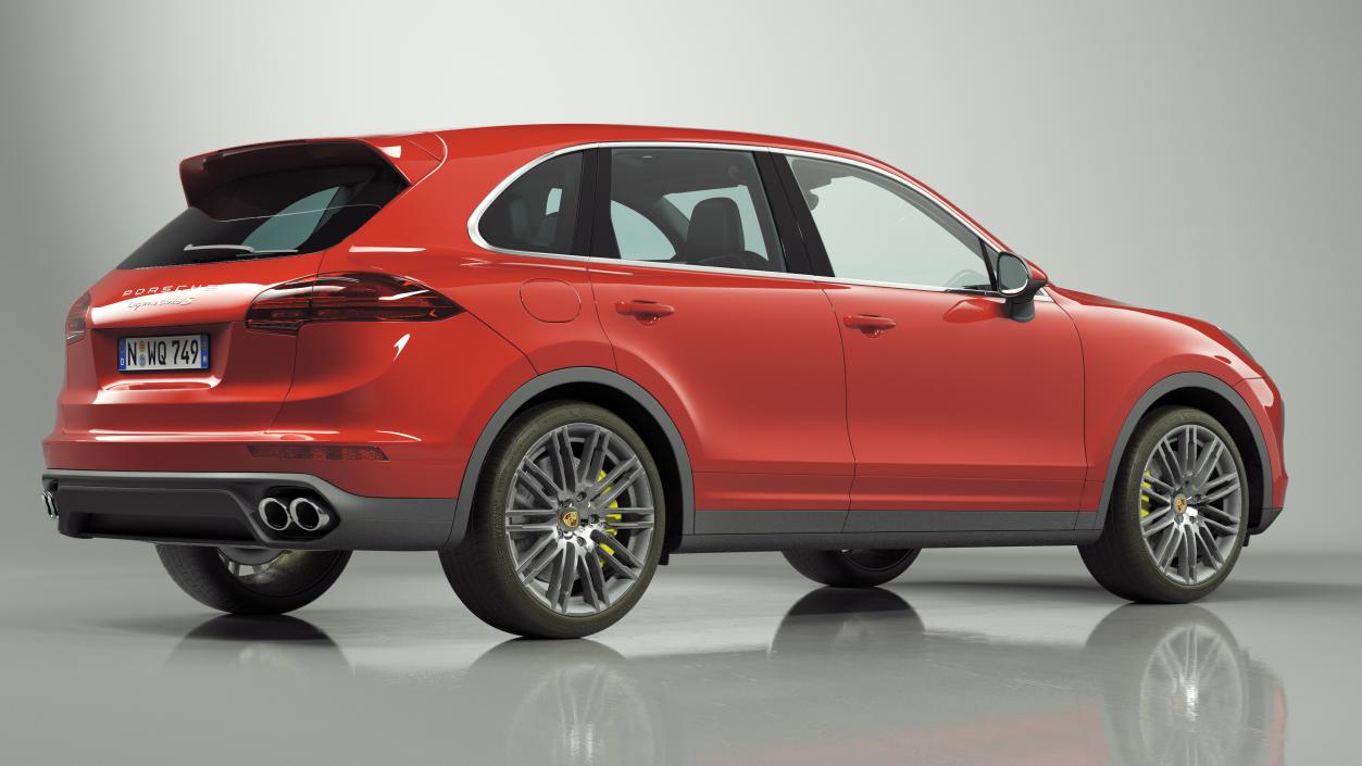 3D model Porsche Cayenne Turbo GT Simple Interior