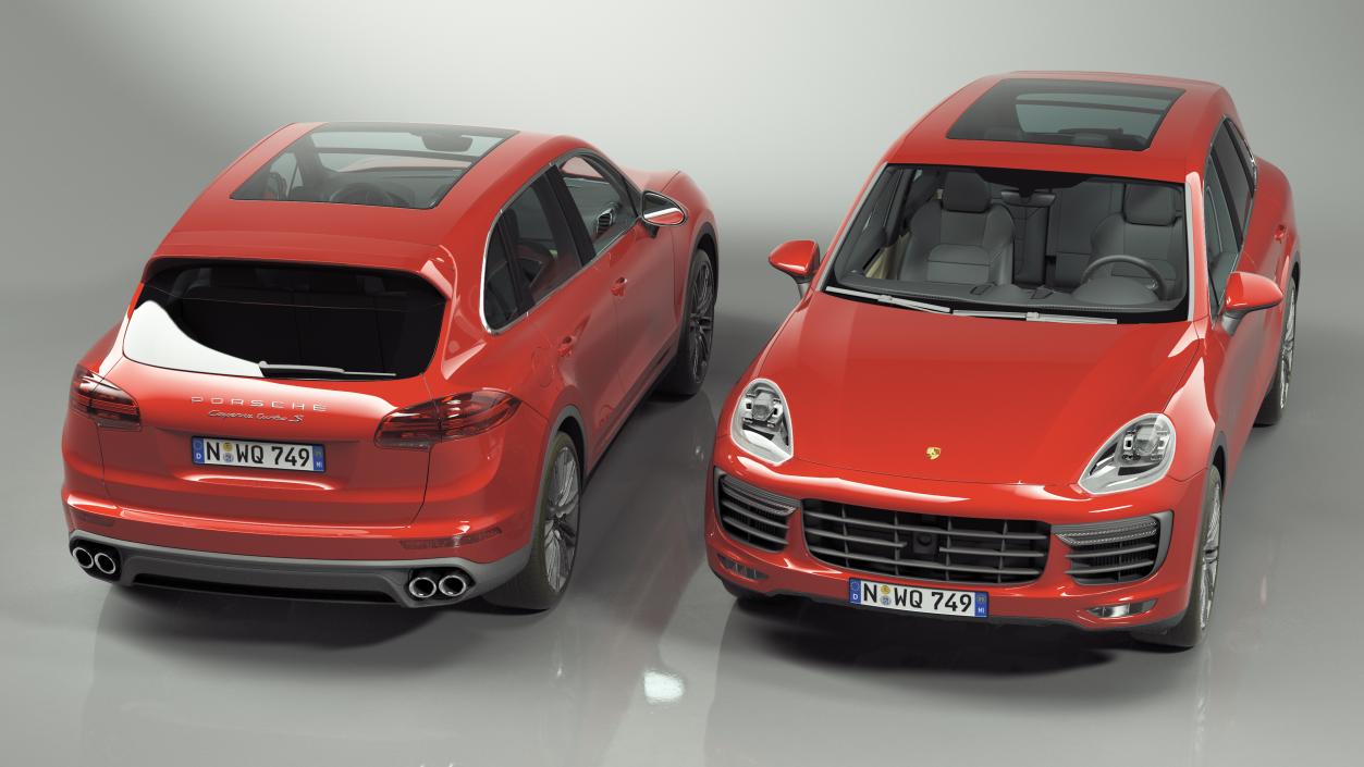 3D model Porsche Cayenne Turbo GT Simple Interior