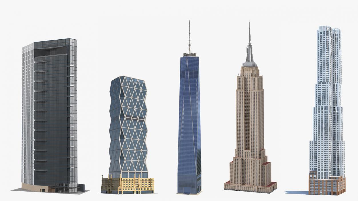 3D New York Skyscrapers Collection 3 model