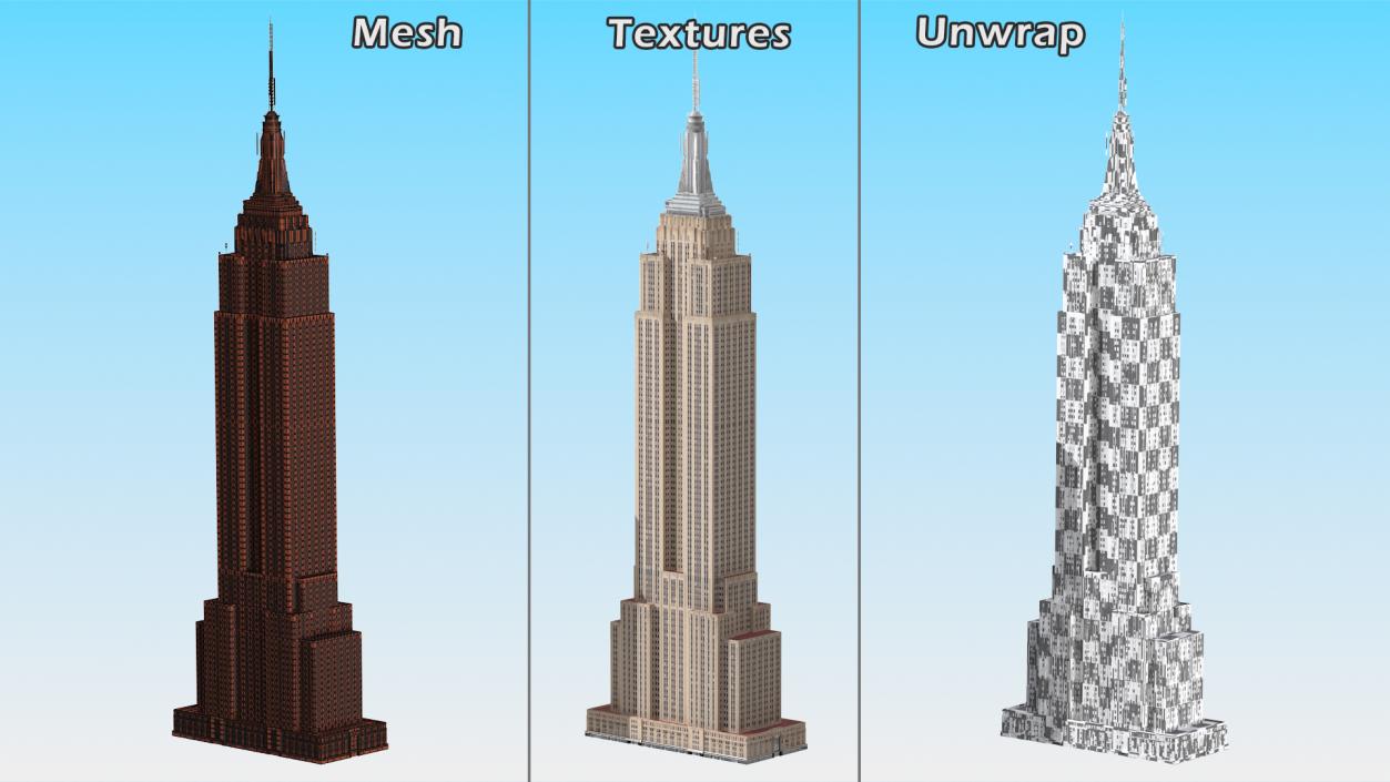 3D New York Skyscrapers Collection 3 model