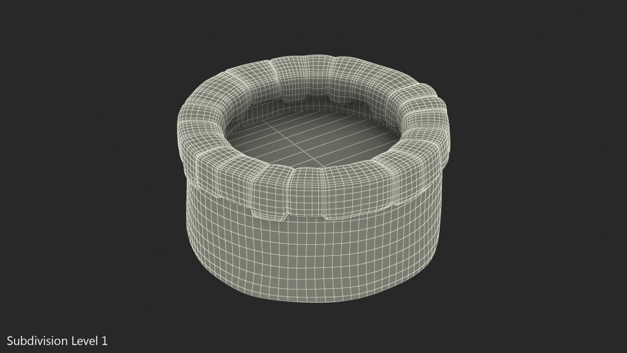 3D Round Stone Well