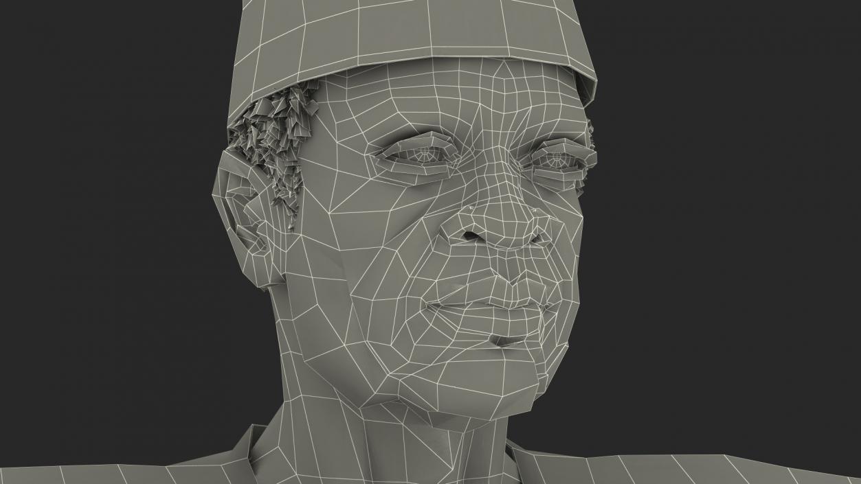 3D Afro American Man Traditional Style Rigged for Maya