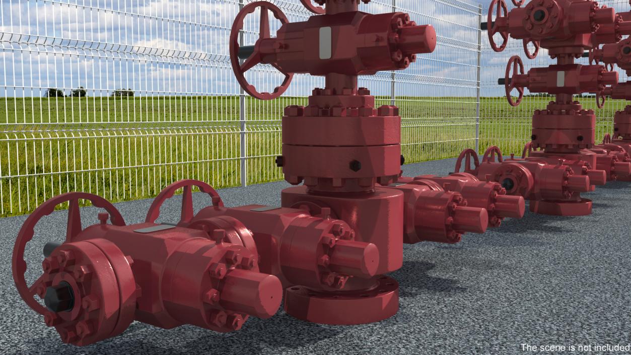 Oil Wellheads Collection 3D model