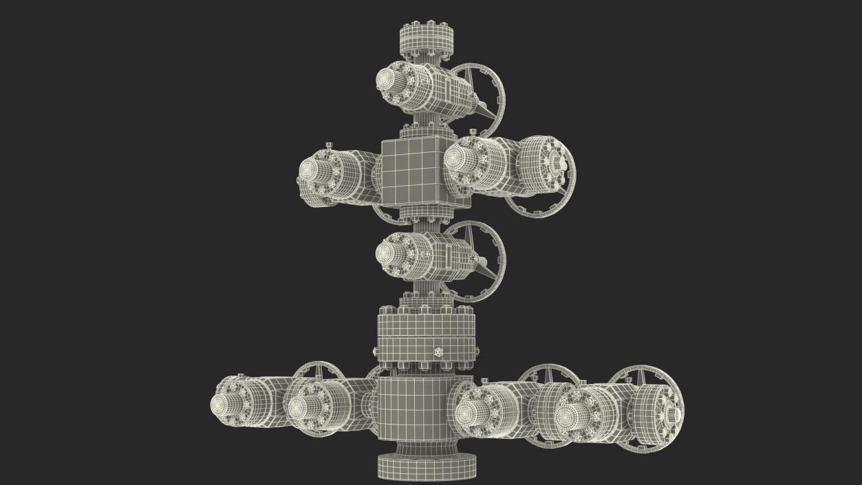 Oil Wellheads Collection 3D model