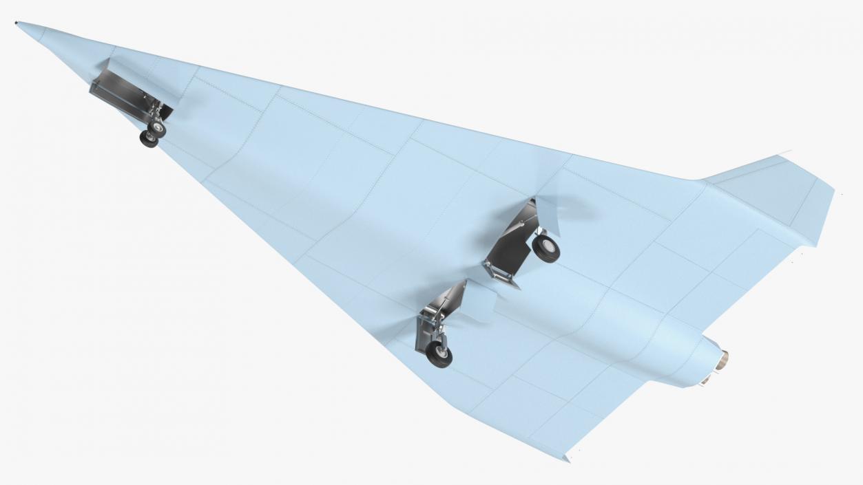 3D model Unmanned Surveillance Aircraft