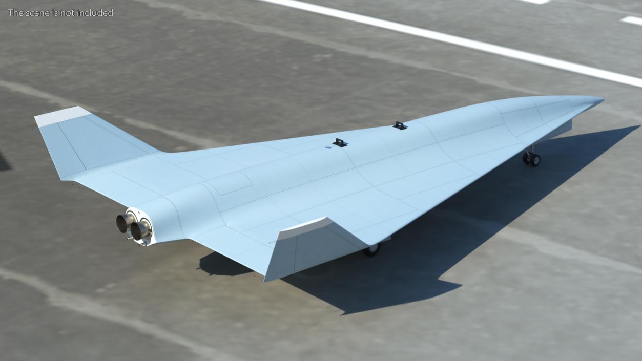 3D model Unmanned Surveillance Aircraft