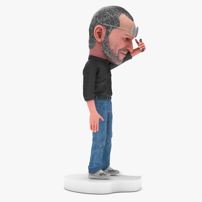 3D Steve Jobs Figure Rigged for Maya model